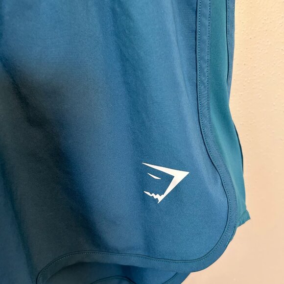Gymshark Women's Training Loose Fit Shorts Teal Blue Size Medium - Picture 11 of 11